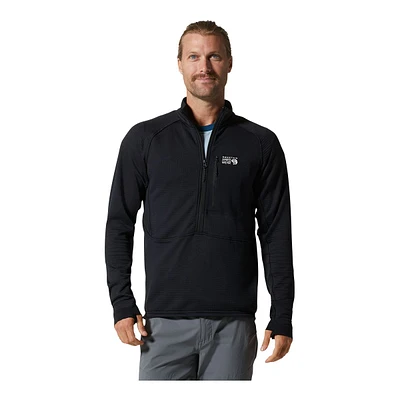 Mountain Hardwear Men's Polartec Power Grid 1/2 Zip Long Sleeve Top