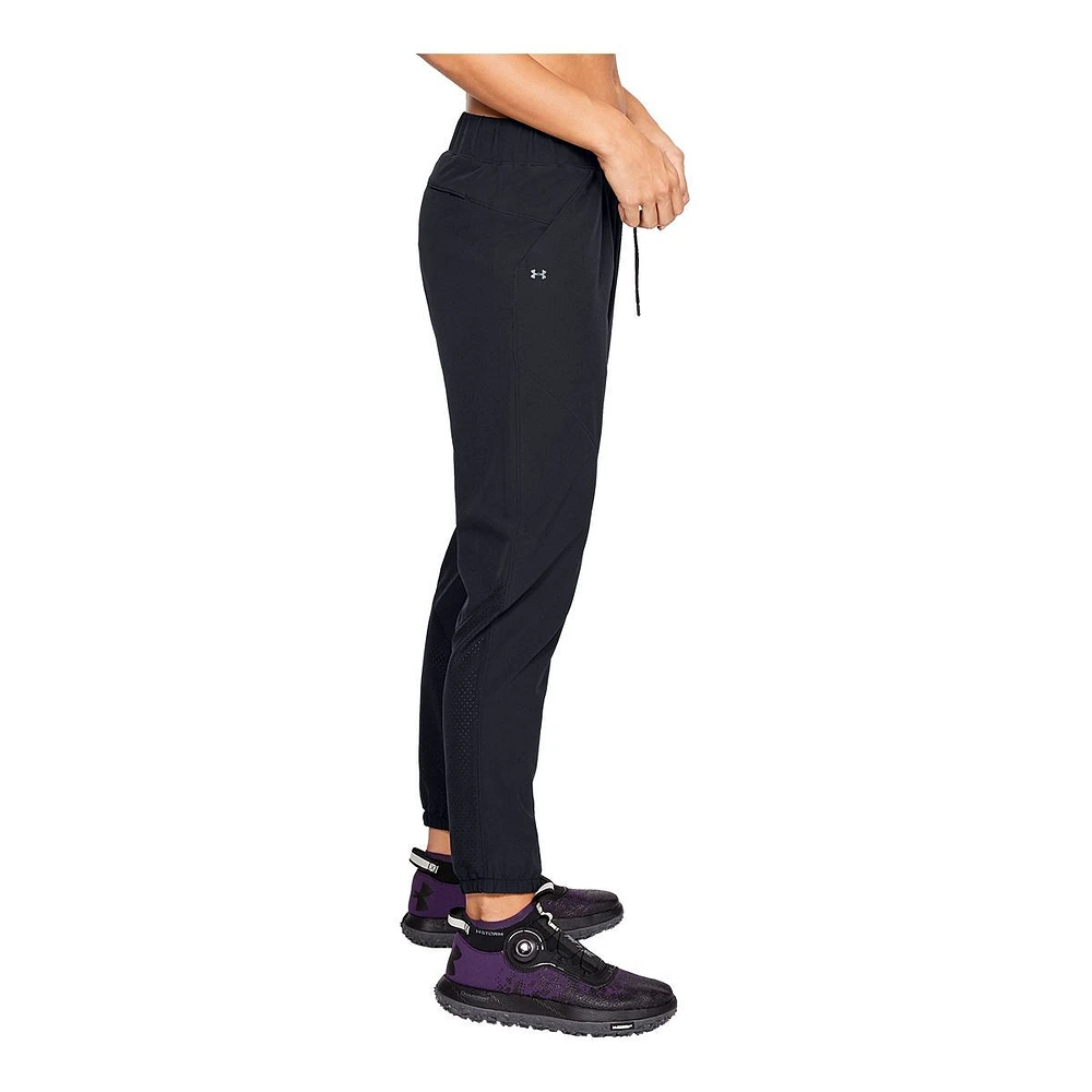 Under Armour Women's Fusion Pants, Hiking, Outdoor, Loose Fit, Tapered, Lightweight