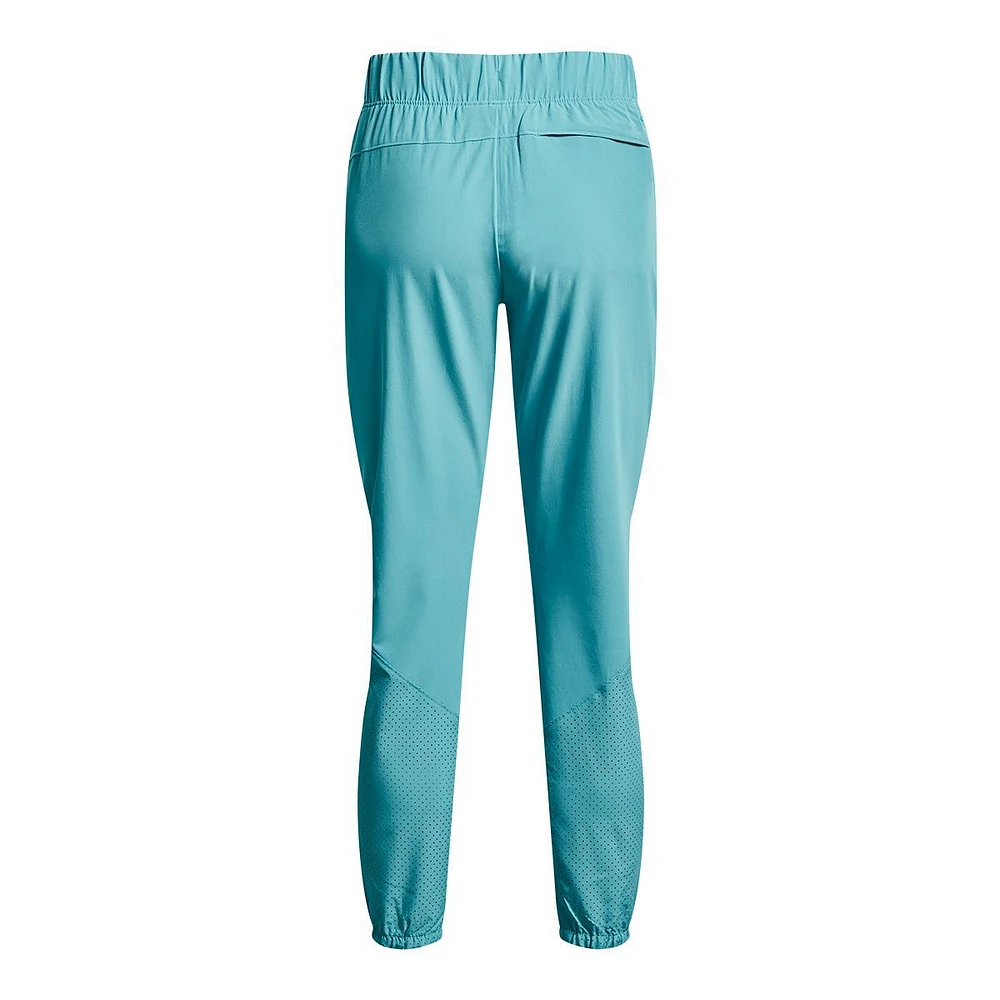 Under Armour Women's Fusion Pants, Hiking, Outdoor, Loose Fit, Tapered, Lightweight