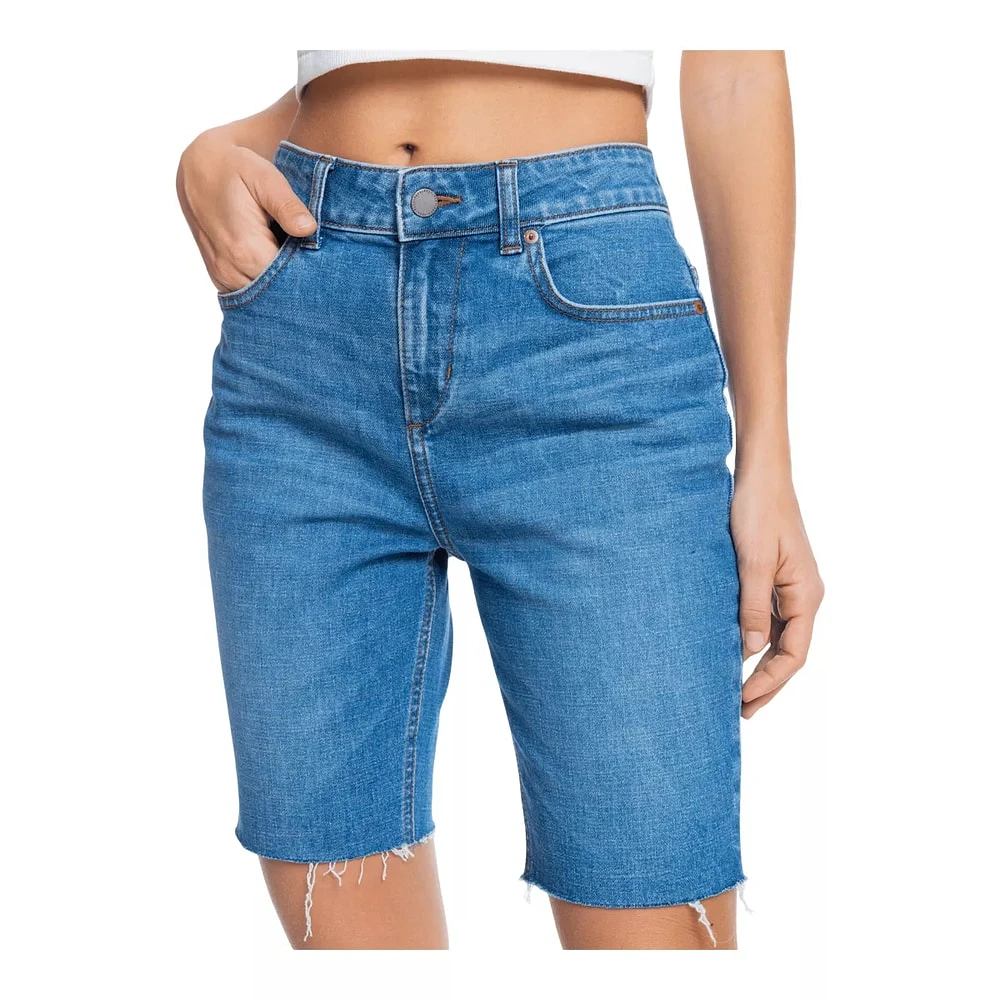 Roxy Women's Midnight Circle Long Denim Shorts