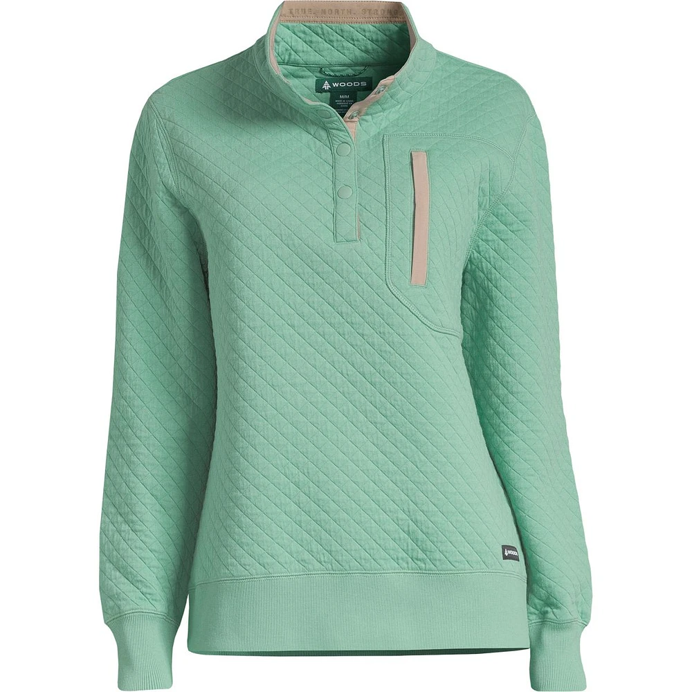 Woods Women's Farnham Quilted Sweatshirt