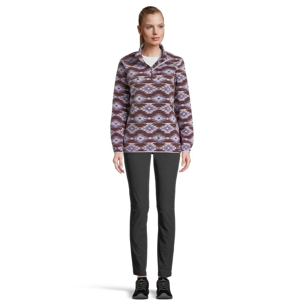 Woods Women's Blakiston Quarter Zip Fleece Sweatshirt, Relaxed Fit