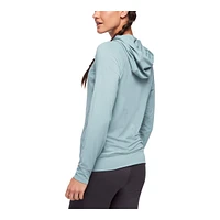 Black Diamond Women's Alpenglow Pullover Hoodie, UPF 50+