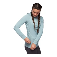 Black Diamond Women's Alpenglow Pullover Hoodie, UPF 50+