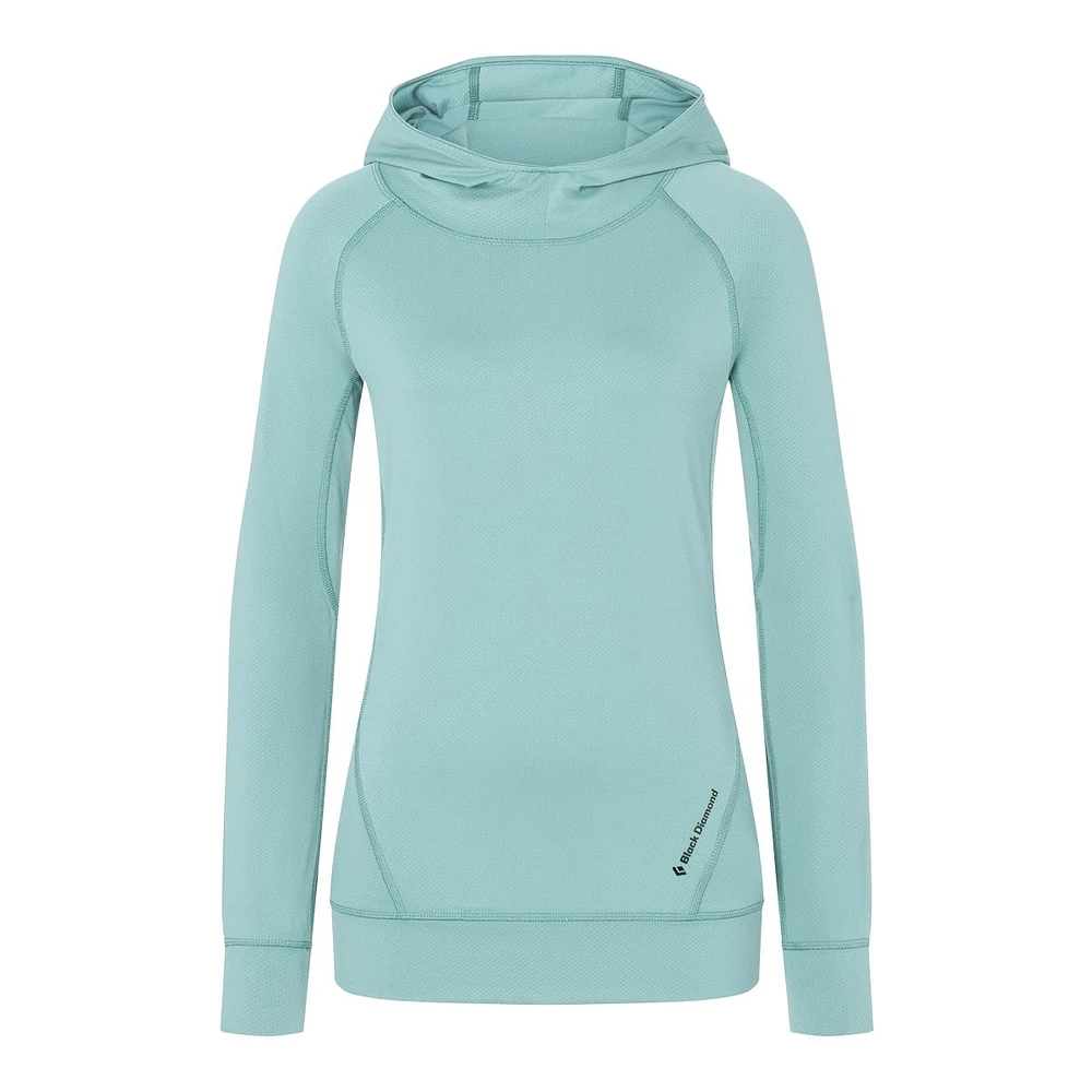 Black Diamond Women's Alpenglow Pullover Hoodie, UPF 50+