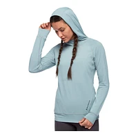 Black Diamond Women's Alpenglow Pullover Hoodie, UPF 50+