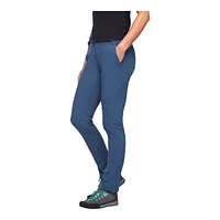 Black Diamond Women's Alpine Light Pants, Hiking, Training, Straight Cut, Stretch