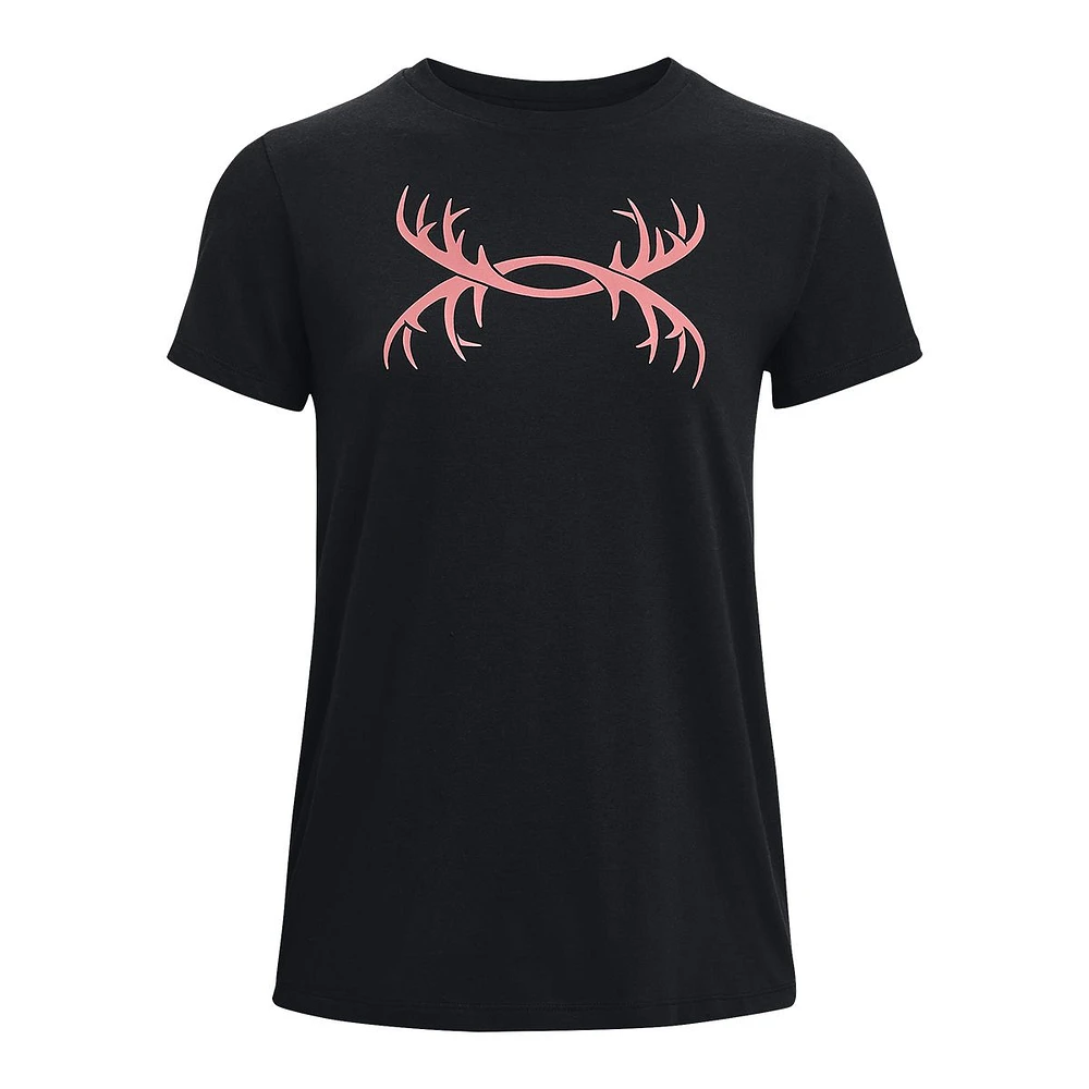 Under Armour Women's Antler Cotton Blend T Shirt, Loose Fit