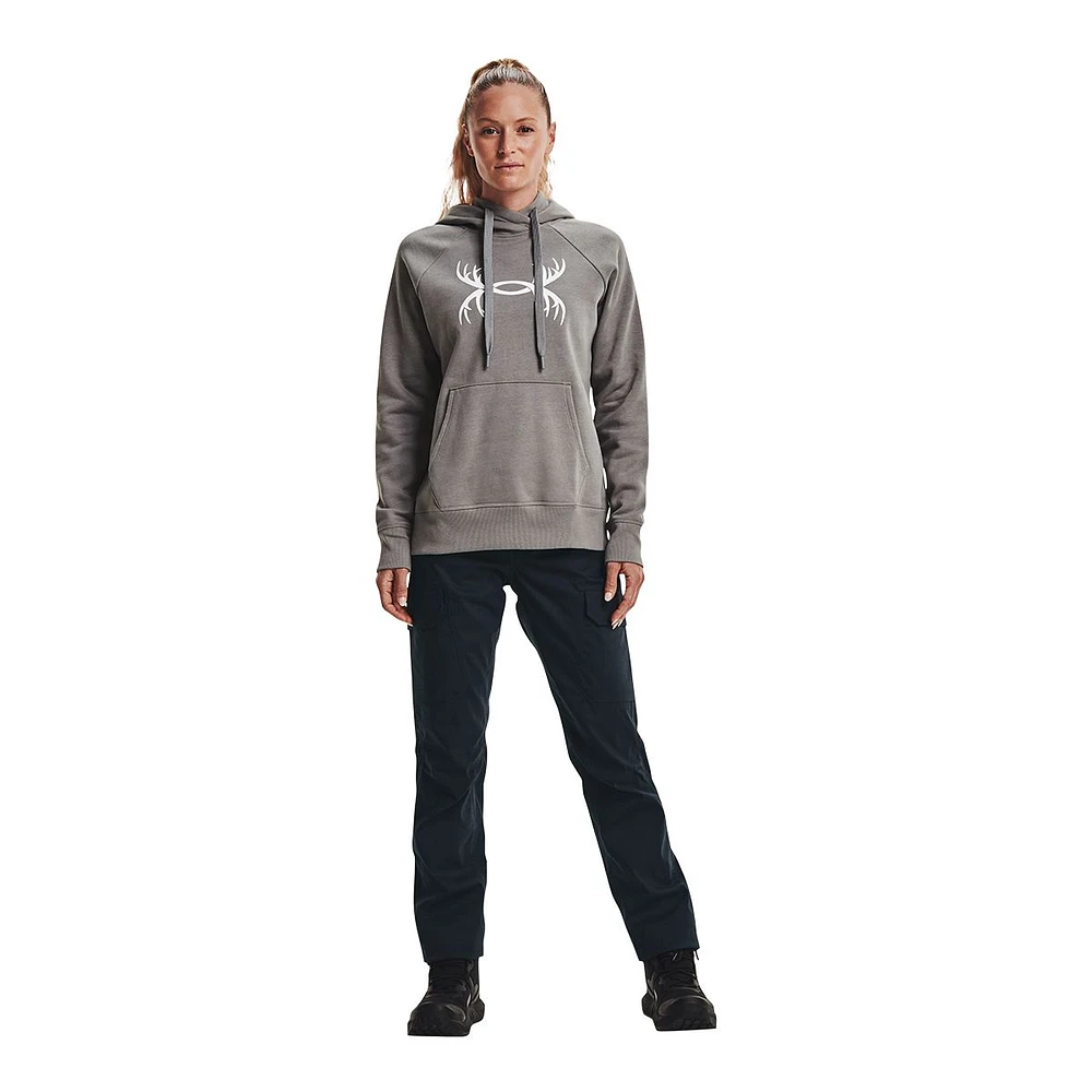 Under Armour Women's Rival Antler Pullover Hoodie, Fleece