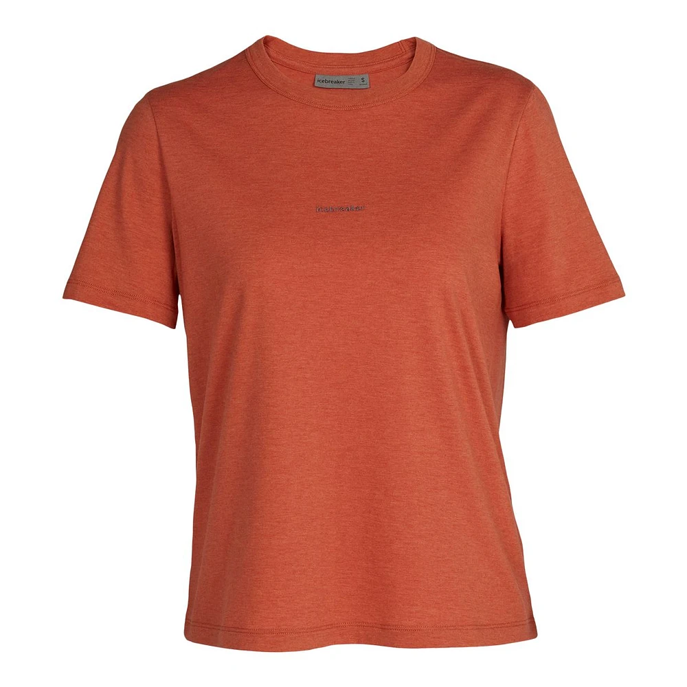 Icebreaker Women's Central Wool Blend Hiking T Shirt