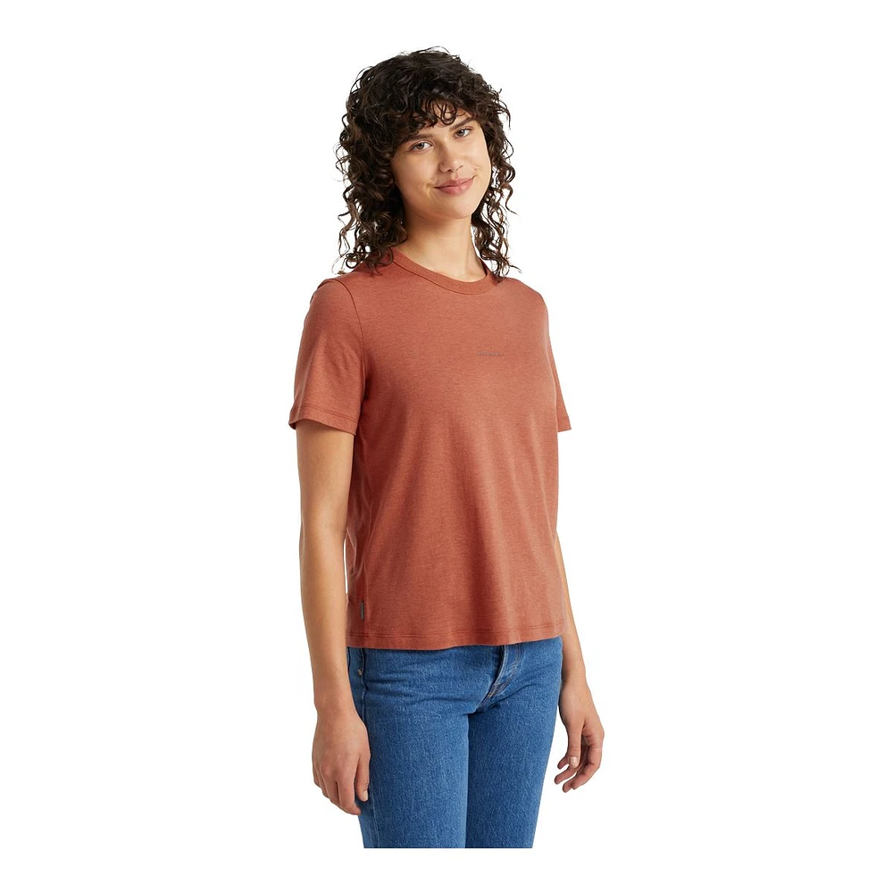 Icebreaker Women's Central Wool Blend Hiking T Shirt