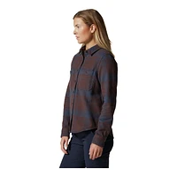 Mountain Hardwear Women's Plusher Long Sleeve Button Up Organic Cotton Plaid Shirt