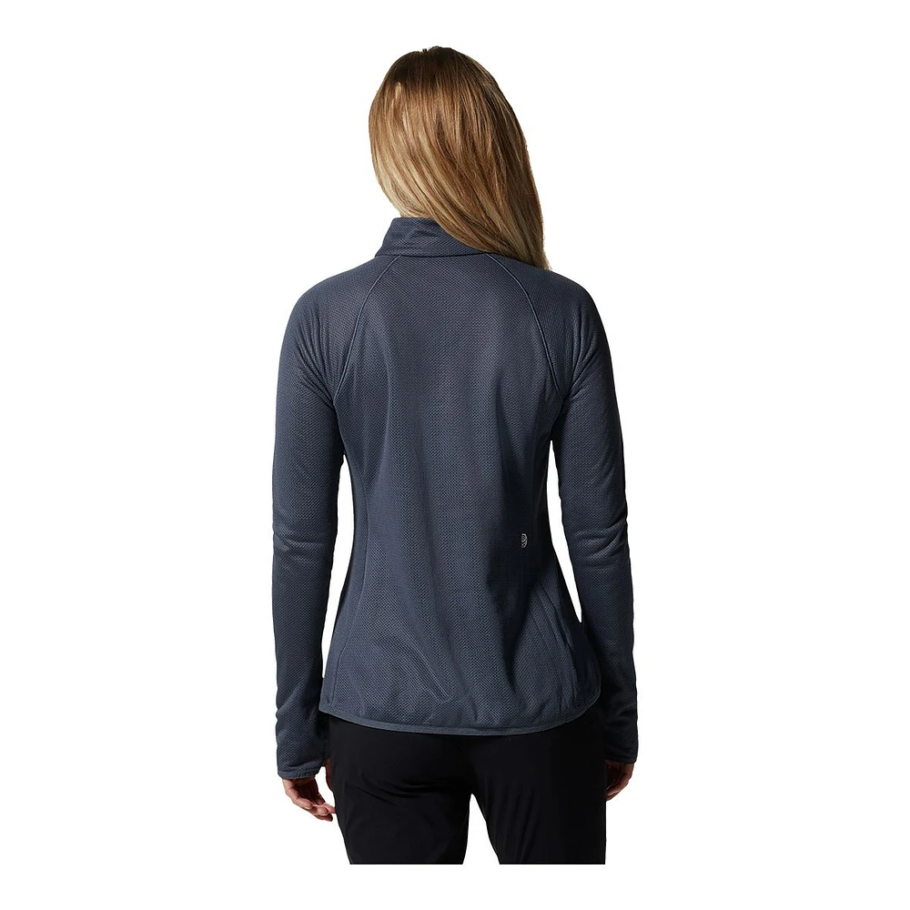 Mountain Hardwear Women's Airmesh Quarter Zip Pullover, Slim Fit