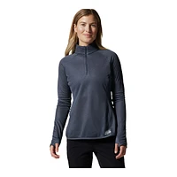 Mountain Hardwear Women's Airmesh Quarter Zip Pullover, Slim Fit