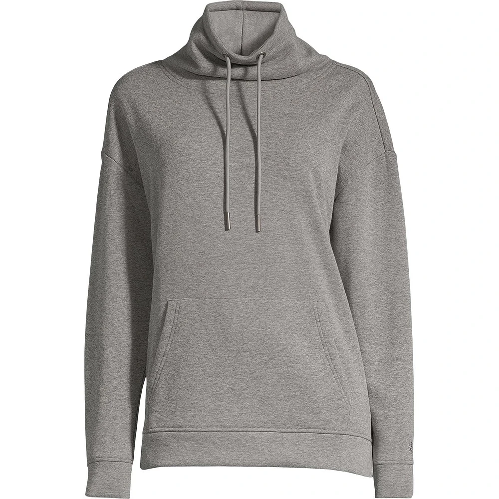 Everyday Sunday Women's The Warm Funnel Neck Fleece  Sweatshirt, Kangaroo Pocket