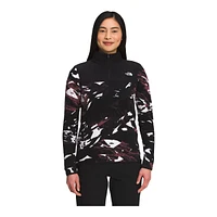 The North Face Women's Printed TKA Glacier 1/4 Zip Long Sleeve Top