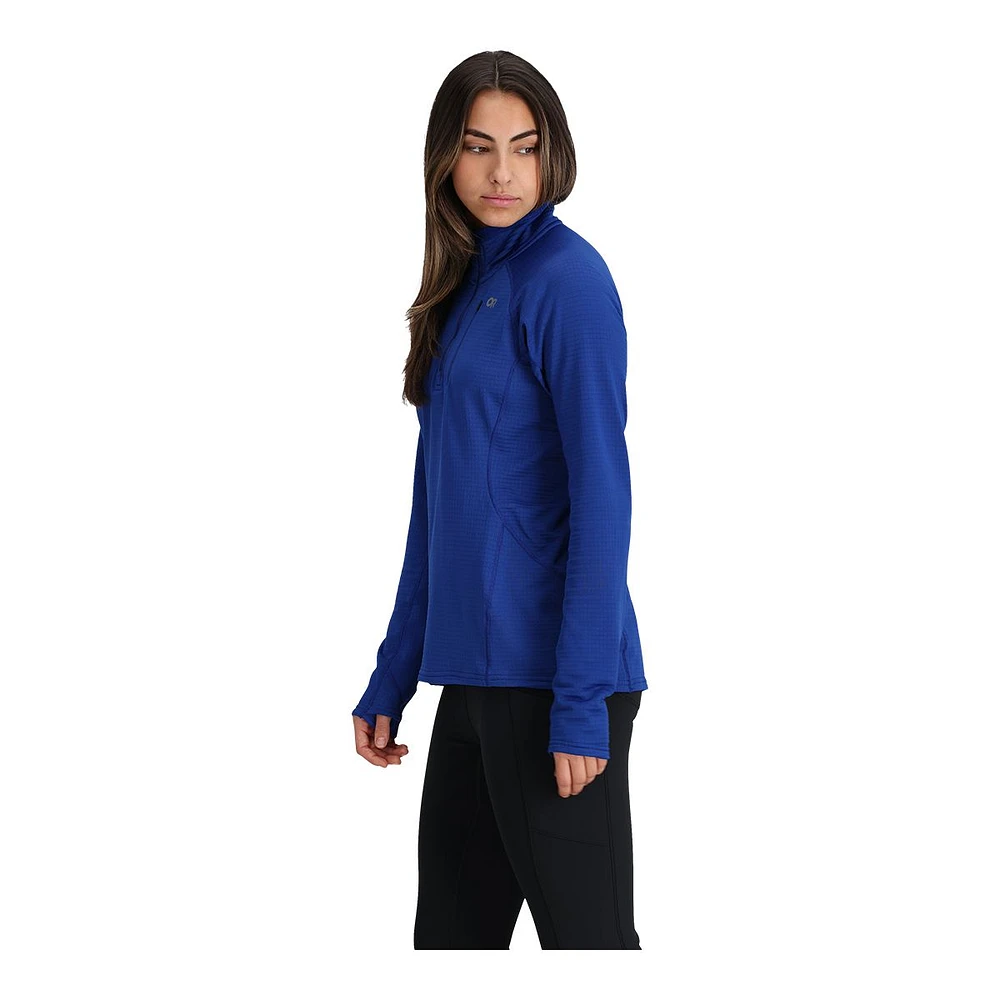 Outdoor Research Women's Vigor Grid 1/4 Zip Fleece Top