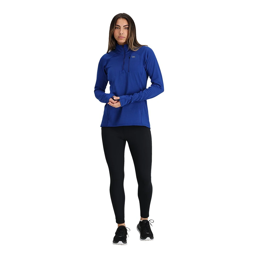 Outdoor Research Women's Vigor Grid 1/4 Zip Fleece Top