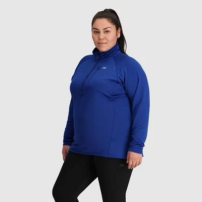 Outdoor Research Women's Plus Vigor Grid 1/2 Zip Fleece Top