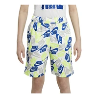 Nike Boys' Woven All Over Print Shorts, Kids', Elastic Waistband, Pockets