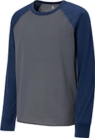 Ripzone Boys' Loungewear Frontenac Ragan Long Sleeve Shirt, Kids, Crewneck