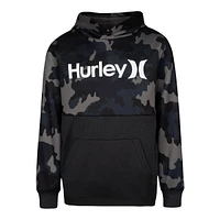 Hurley Boys' H20-Dri Solar Hoodie, Kids', Pullover, French Terry, Kangaroo Pocket