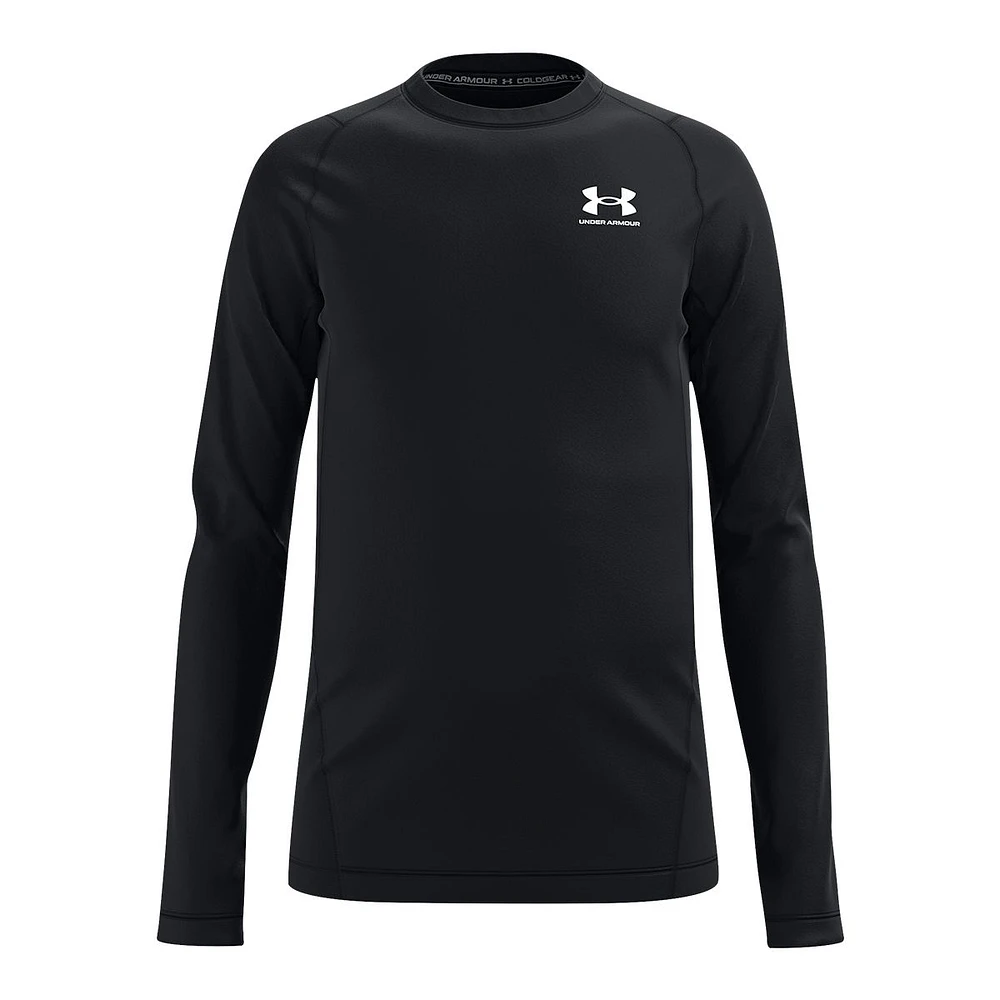 Under Armour Boys' ColdGear© Long Sleeve Shirt, Kids, Mesh, Athletic