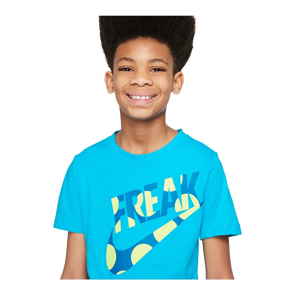 Nike Boys' Dri-FIT Giannis Freak Dots T Shirt, Kids, Crewneck, Quick Dry