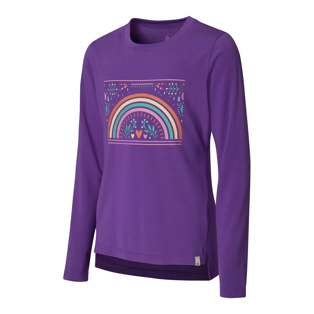 Ripzone Girls' Terry Graphic Long Sleeve Shirt