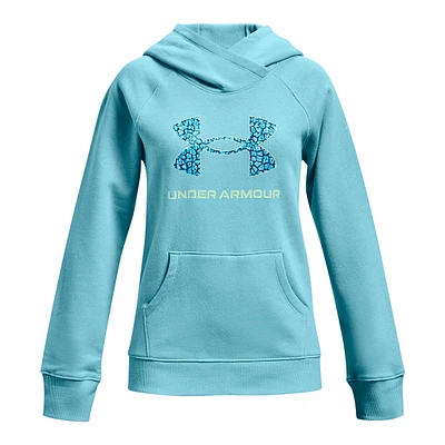 Under Armour Girls' Rival Core Hoodie, Kids', Pullover, Kangaroo Pocket