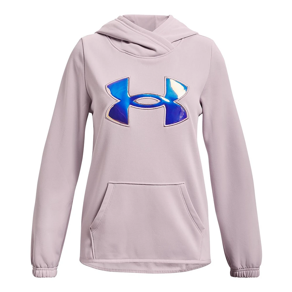 Under Armour Girls' Hoodie, Kids', Pullover, Fleece, Kangaroo Pocket