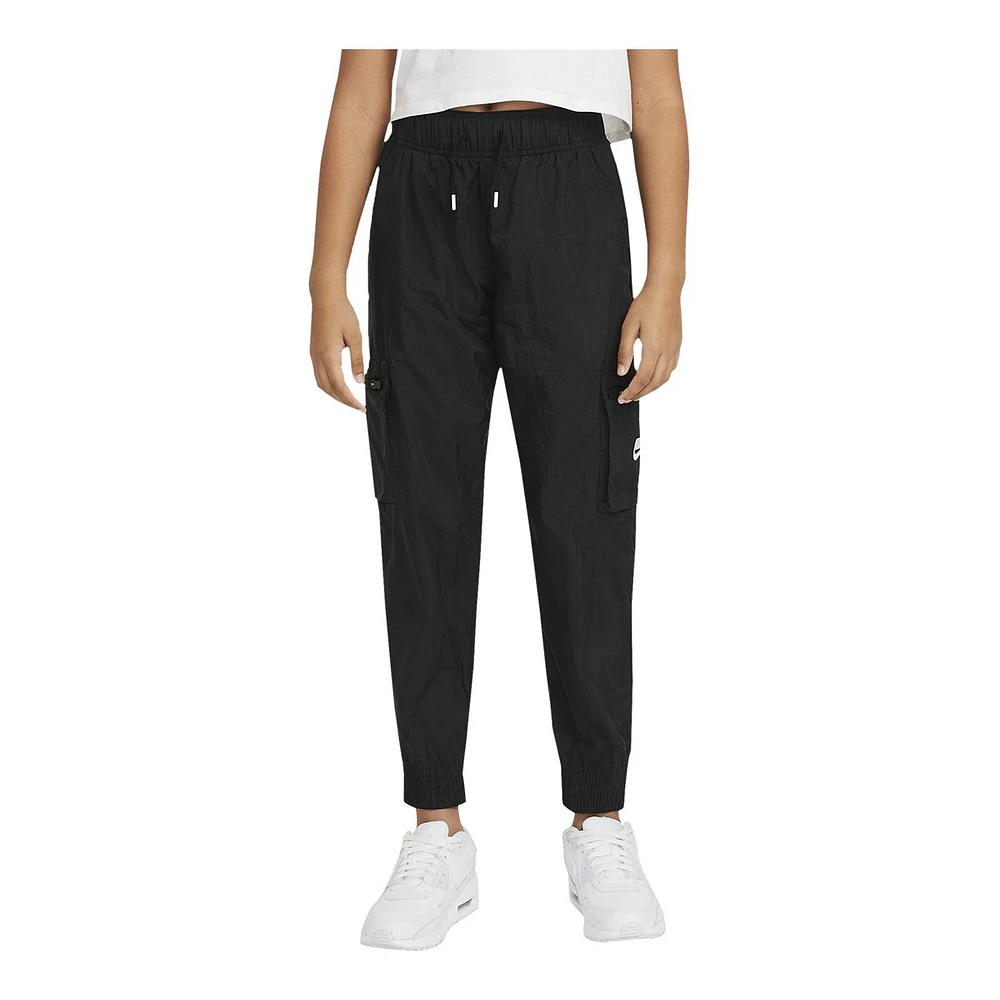 Nike Girls' Woven Cargo Sweatpants, Kids', Athletic, Training