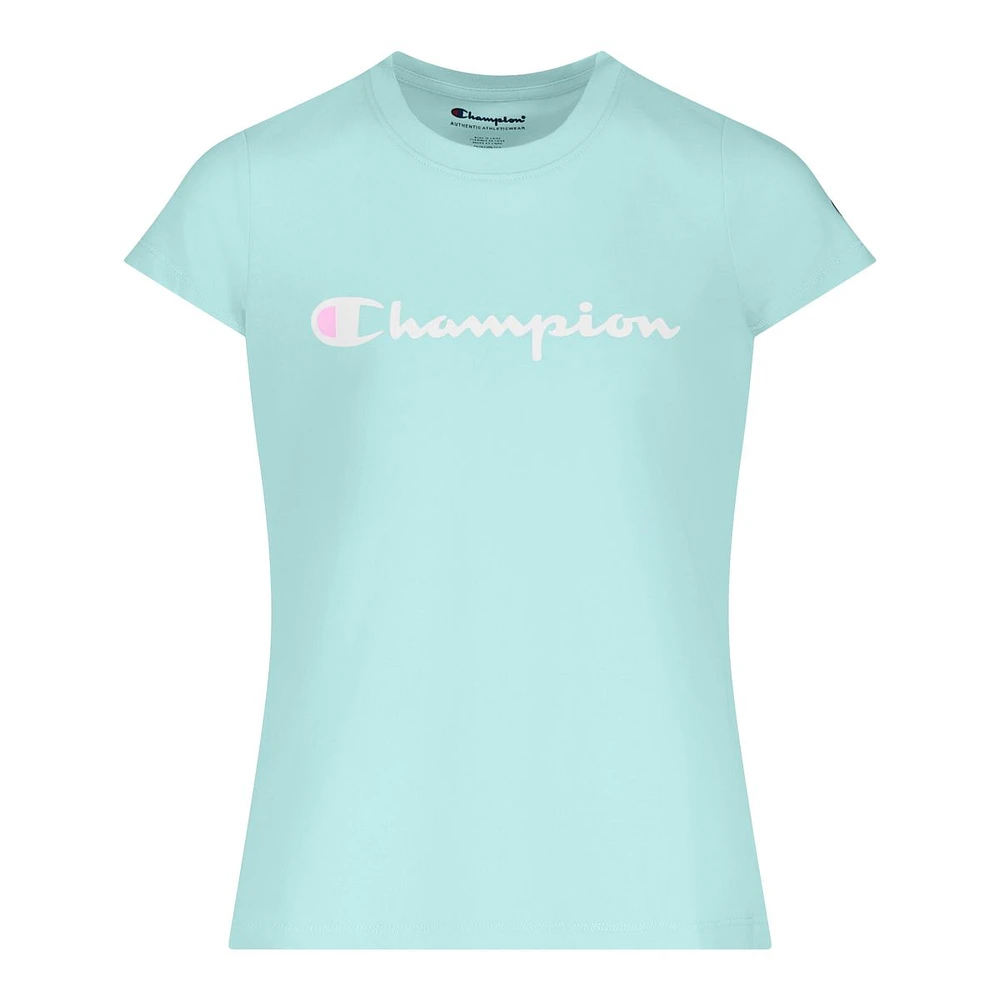 Champion Girls' Essentials Classic Script T Shirt