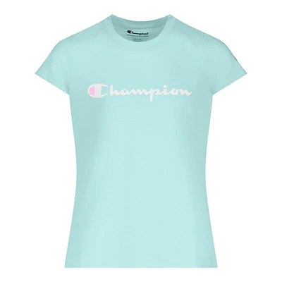 Champion Girls' Essentials Classic Script T Shirt