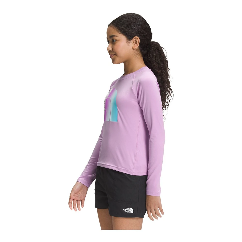 The North Face Girls' Amphibious Sun Long Sleeve T Shirt