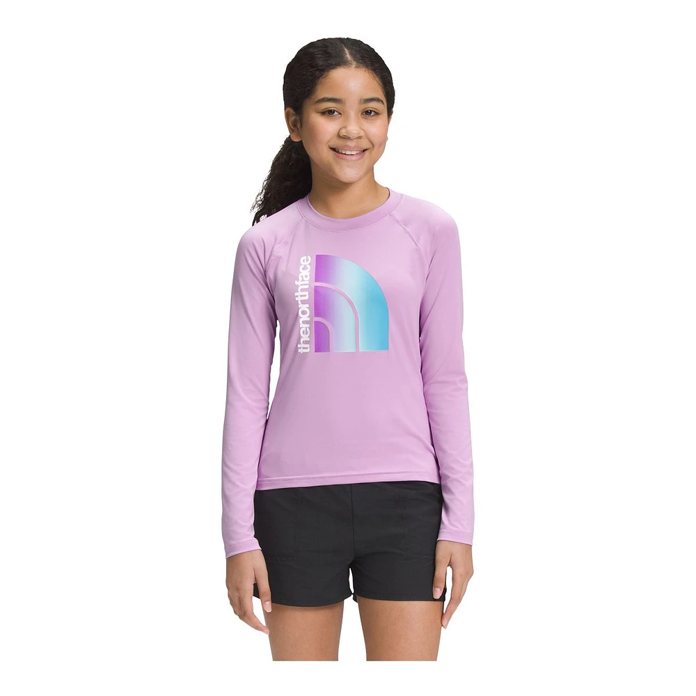 The North Face Girls' Amphibious Sun Long Sleeve T Shirt