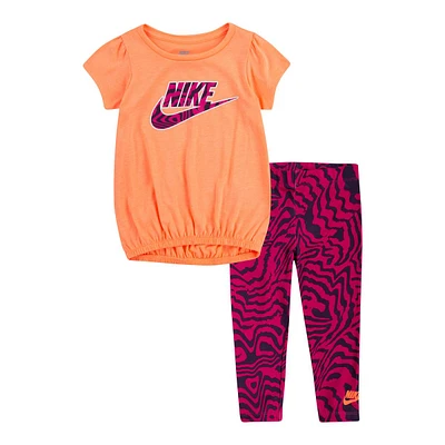 Nike Toddler Girls' 2-4 Tunic And Leggings Crossdye Set