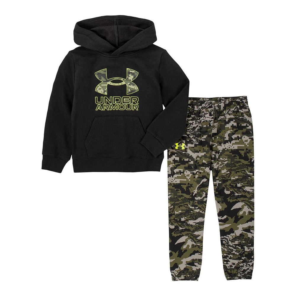 Under Armour Toddler Boys' 2-4 Hybrid Symbol Camo Hoodie Set