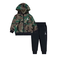 Jordan Toddler Boys' 4-7 Essentials Camo Fleece Full Zip Pant Set