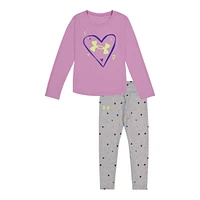 Under Armour Toddler Girls' 2-4 Heart Drop Legging Set