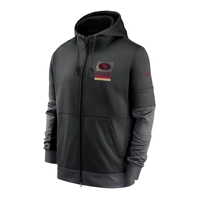 San Francisco 49ers Nike Men's Sideline Therma Full Zip Hoodie