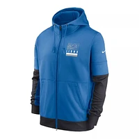 Detroit Lions Nike Men's Sideline Therma Full Zip Hoodie