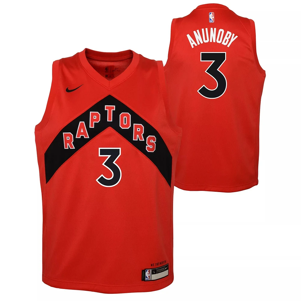 Toronto Raptors Nike Kids' OG Anunoby Swingman - Icon Edition Basketball Jersey, NBA