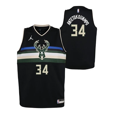 Milwaukee Bucks Kids' Giannis Antetokounmpo Statement Edition Basketball Jersey, NBA