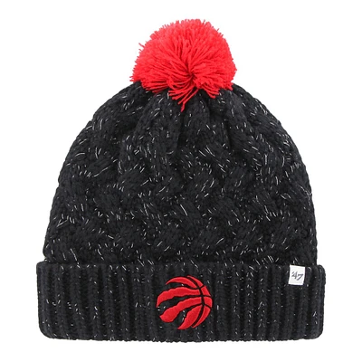 Toronto Raptors 47 Brand Women's Fiona Cuffed Pom Knit Hat, NBA, Basketball