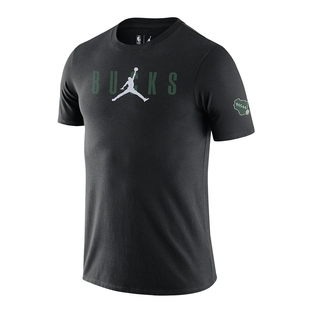 Milwaukee Bucks Nike Men's Statement Courtside Jordan T Shirt