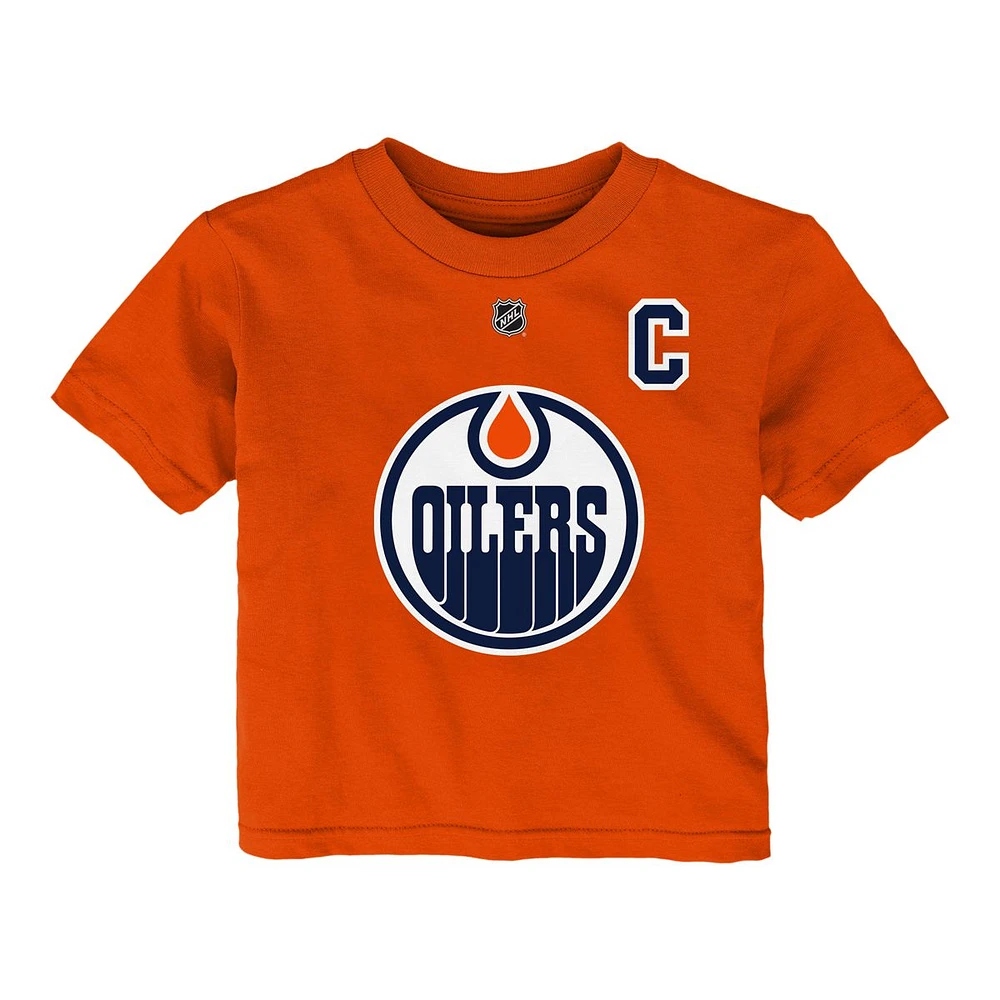 Edmonton Oilers Toddler Connor McDavid Player T Shirt