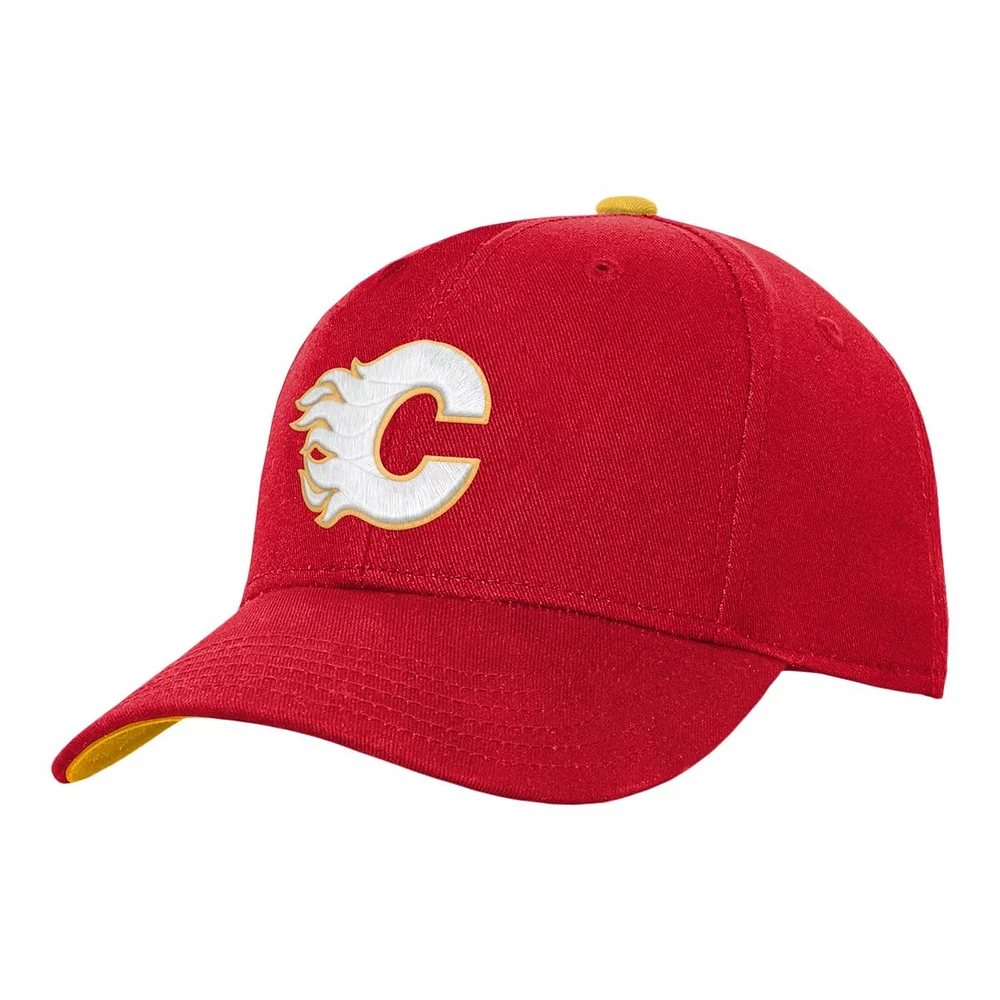 Calgary Flames Kids' Precurve Snapback Hat, NHL, Hockey