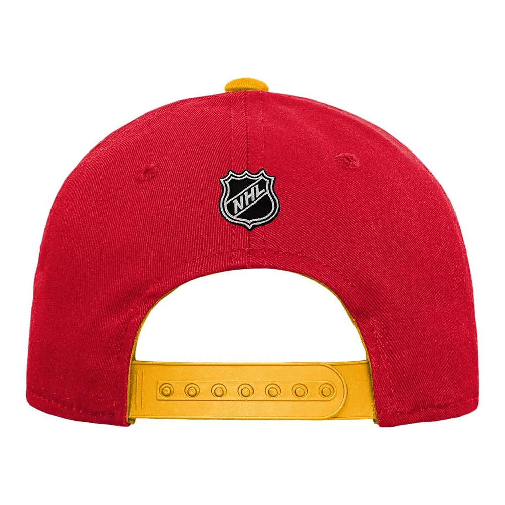 Calgary Flames Kids' Precurve Snapback Hat, NHL, Hockey