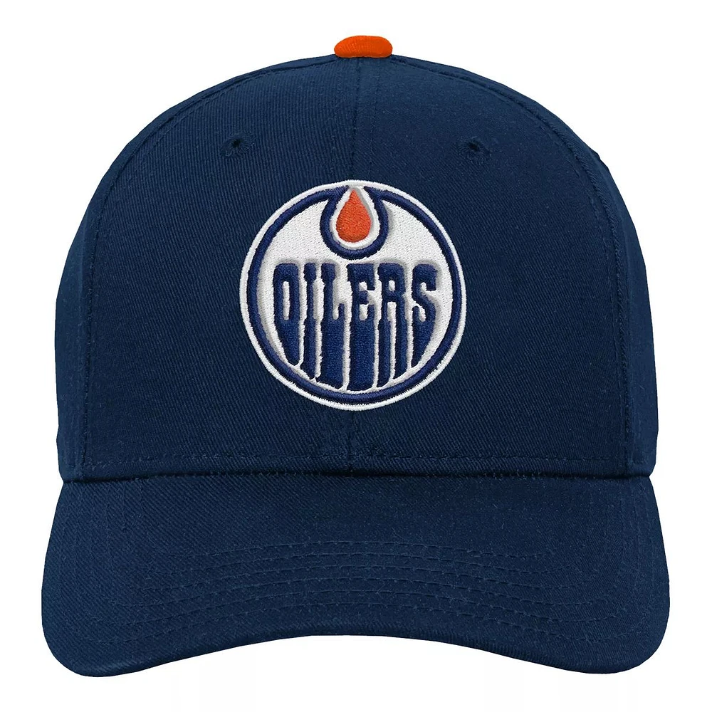 Edmonton Oilers Kids' Precurve Snapback Hat, NHL, Hockey